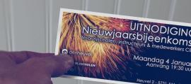 Sfeerbeeld ontwerp uitnodiging nieuwjaarsbijeenkomst