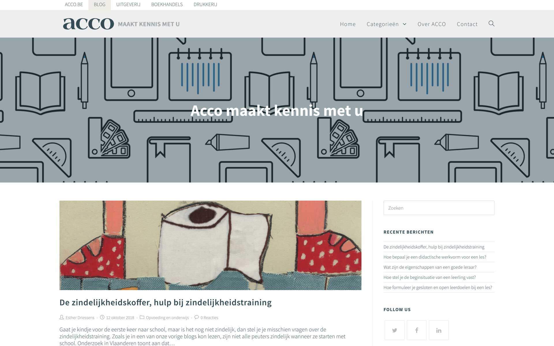 blog.acco.be desktop preview